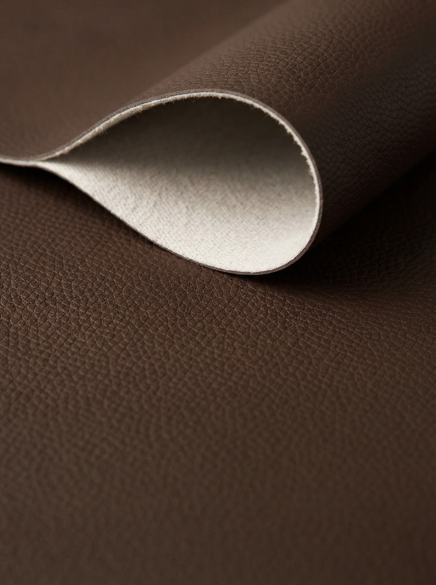 RS-0013 Brown (C04) — swatch front & backing · texture visualization (DE-178)