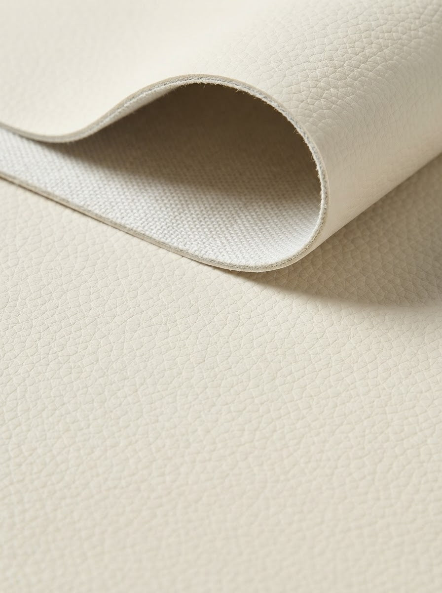 RS-0036 Cloud Cream (C32) — swatch front & backing · texture visualization (DE-178)