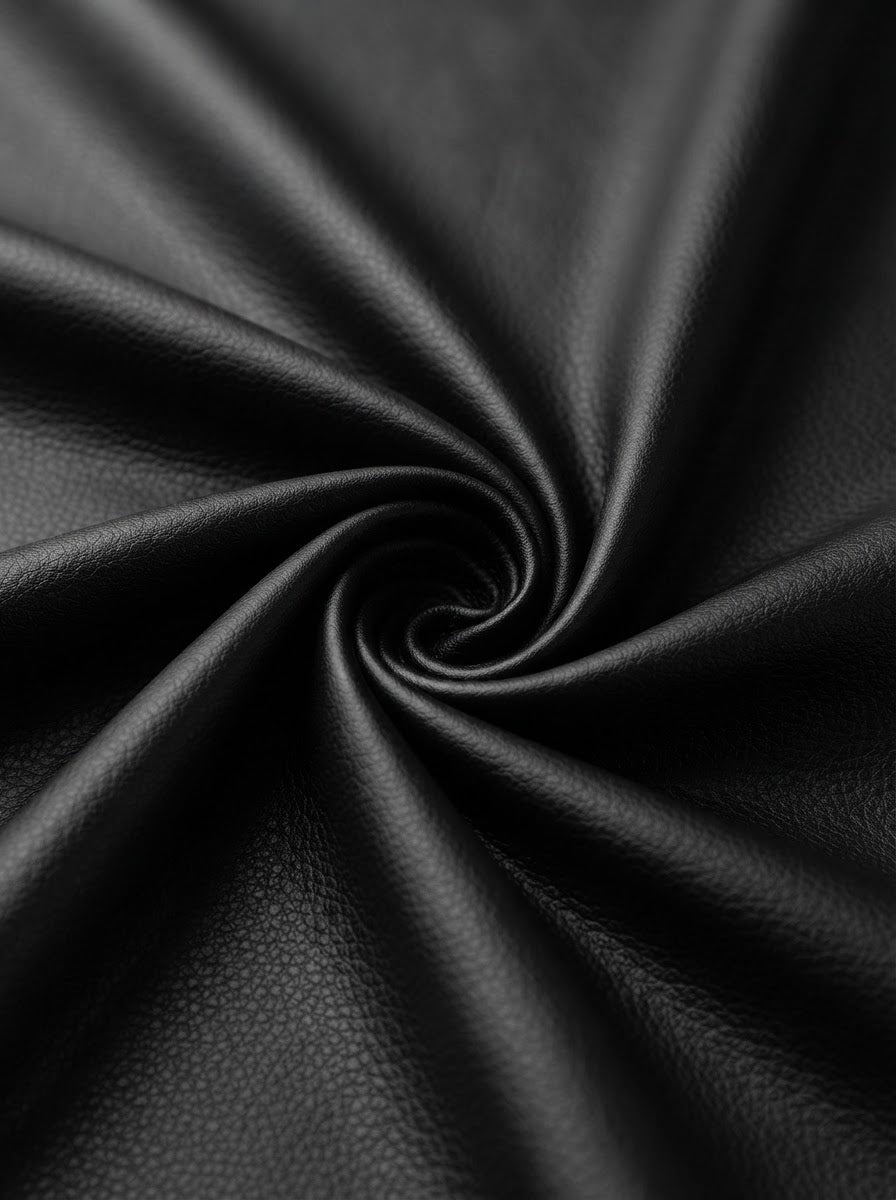 TP-0027 Black (C02) — lifestyle drape · texture visualization (R-53)