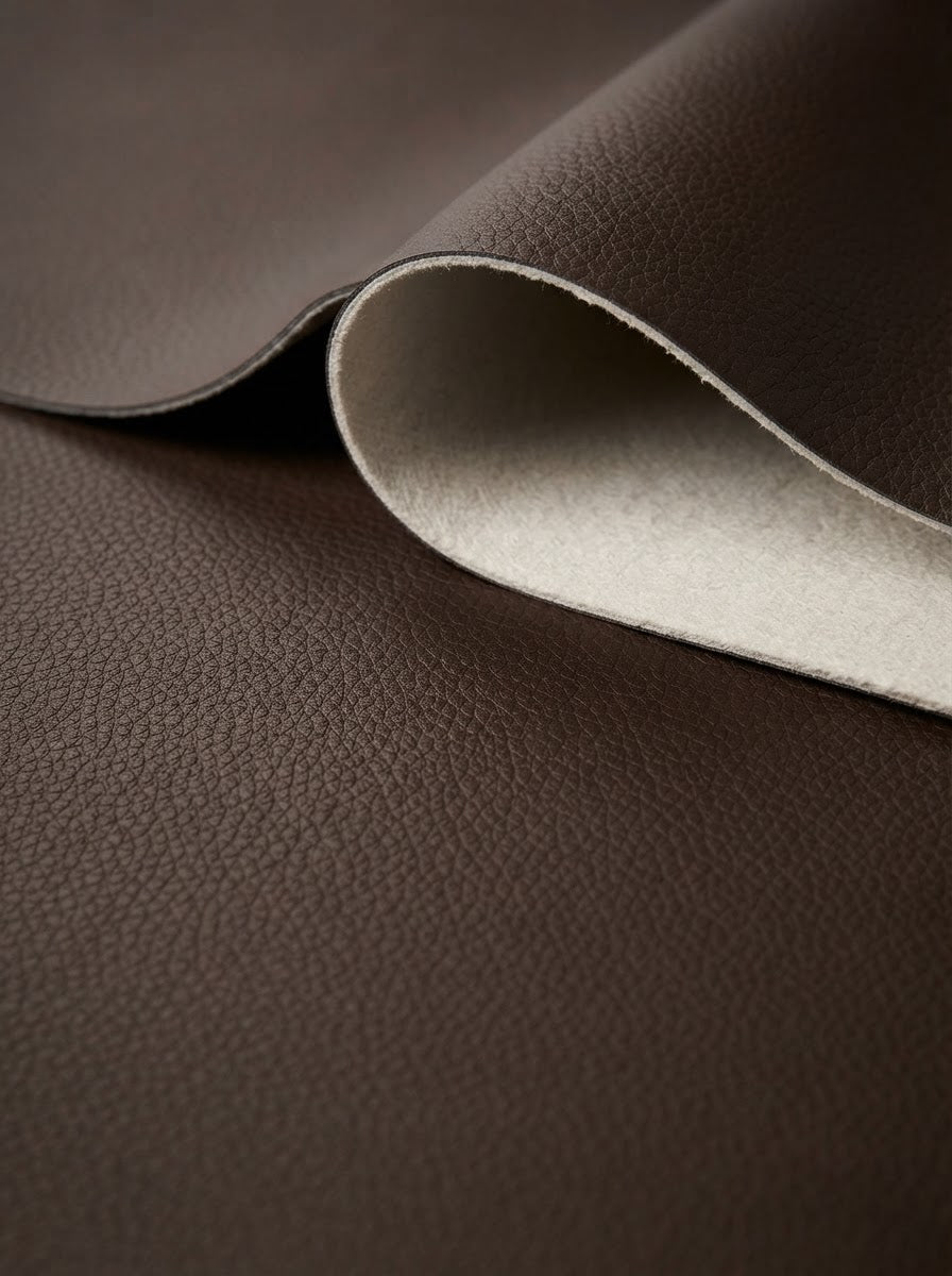 RS-0023 Brown (C04) — swatch front & backing · texture visualization (DE-178)