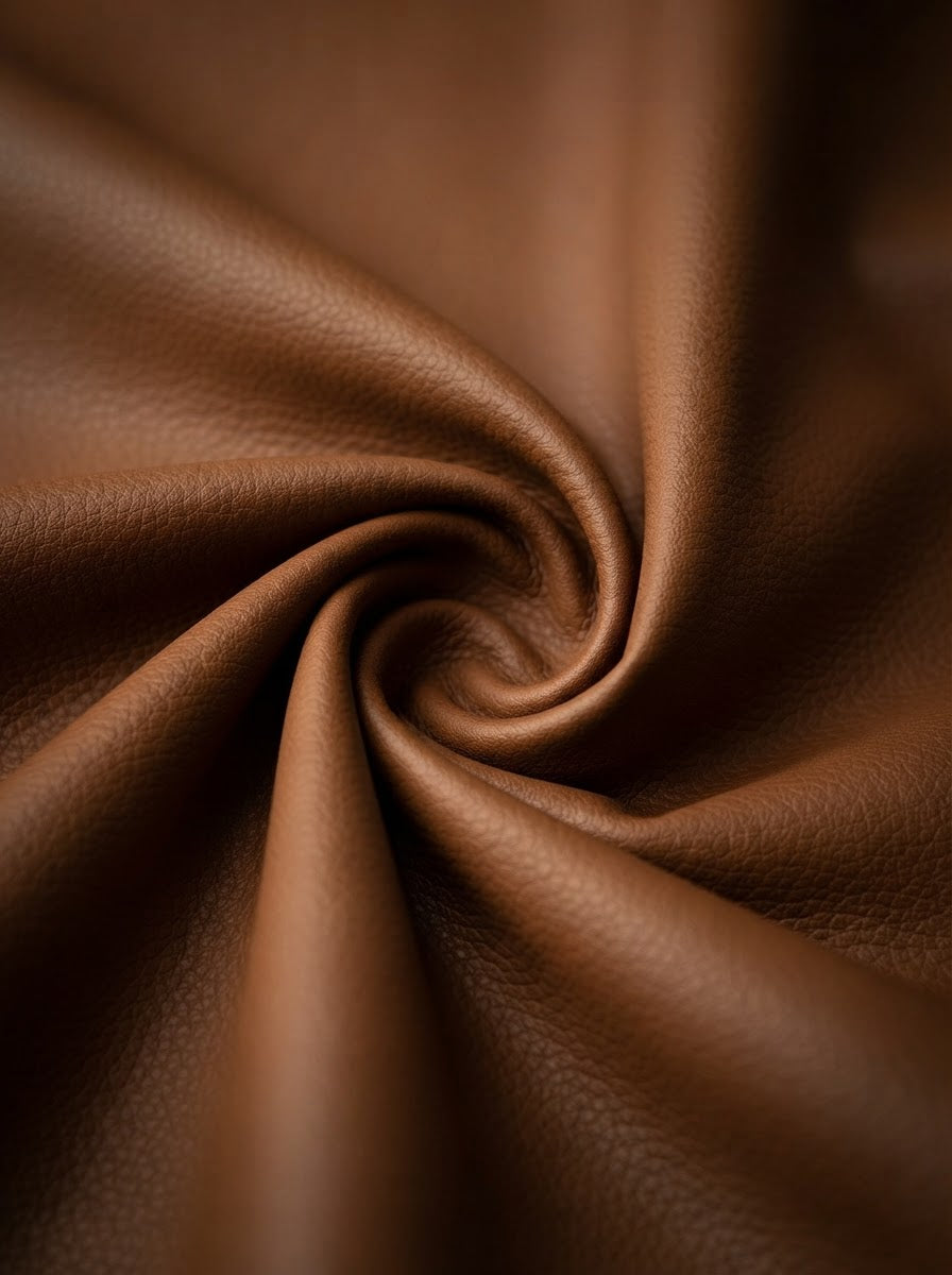 RS-0013 Brown (C04) — lifestyle drape · texture visualization (DE-178)