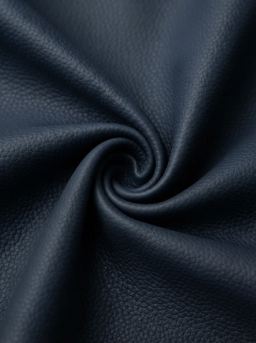 RS-0009 Navy (C05) — lifestyle drape · texture visualization (DE-178)