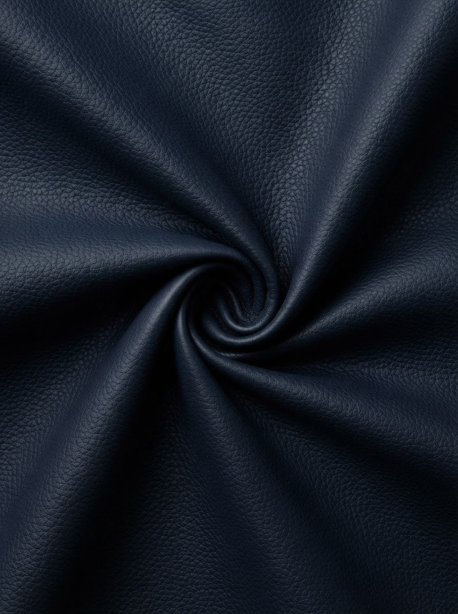 RS-0018 Navy (C05) — lifestyle drape · texture visualization (DE-178)