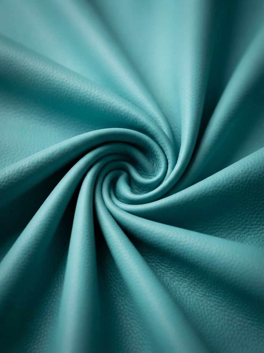 RS-0035 Tiffany Blue (C28) — lifestyle drape · texture visualization (DE-178)