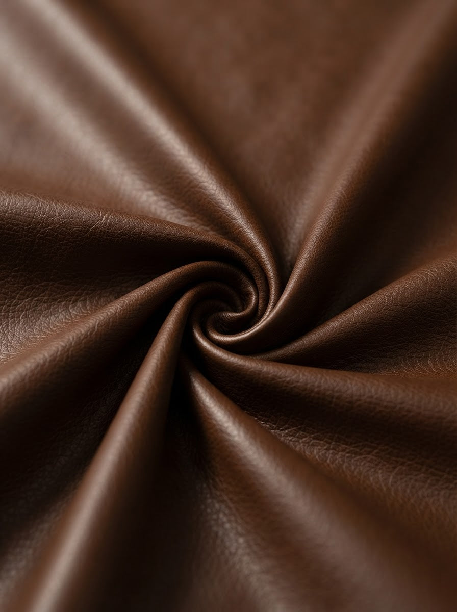 TP-0011 Brown (C04) — lifestyle drape · texture visualization (R-64)