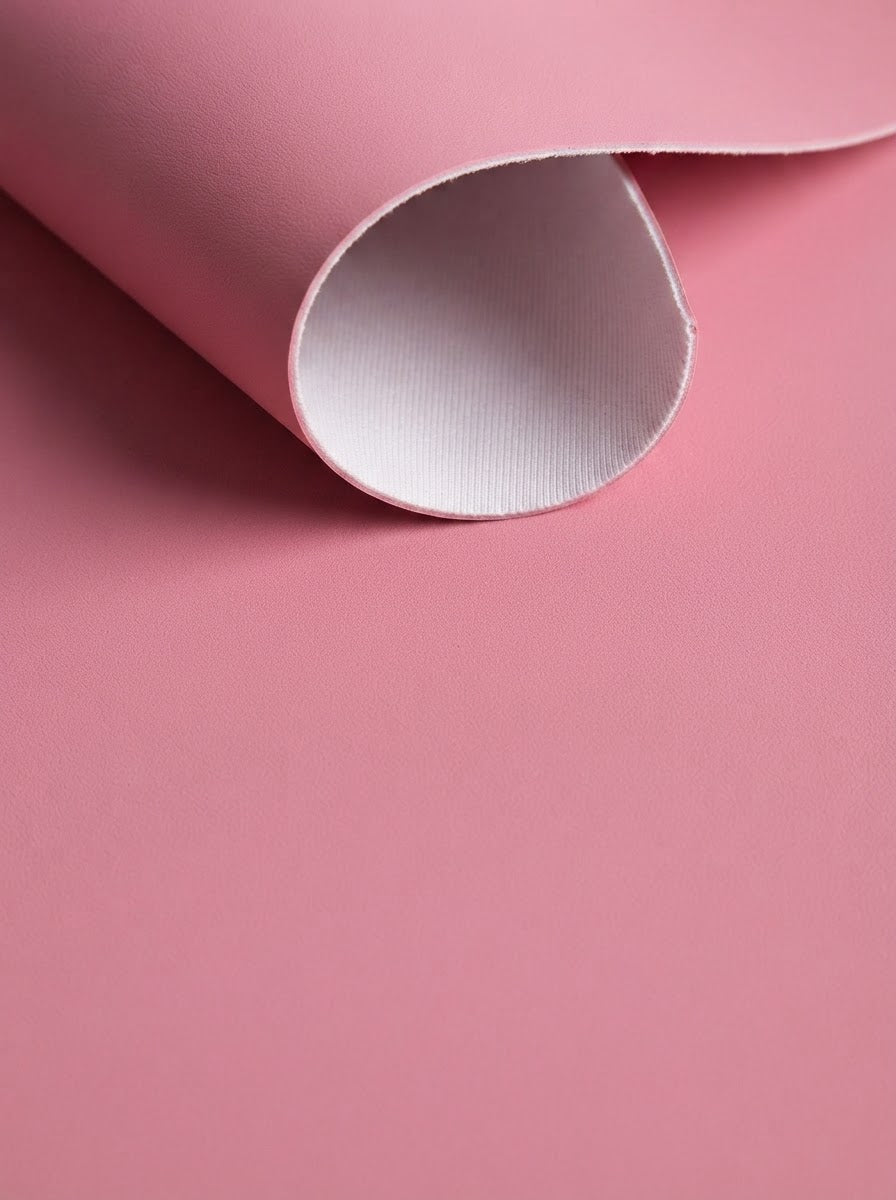 RS-0003 Pink (C20) — swatch front & backing · texture visualization (UM-T)