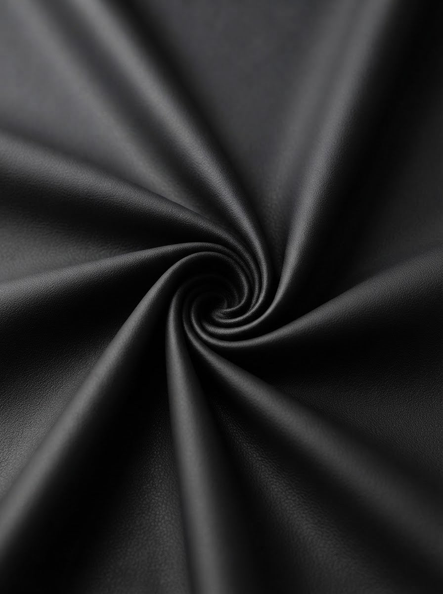 RS-0014 Black (C02) — lifestyle drape · texture visualization (UM-T)