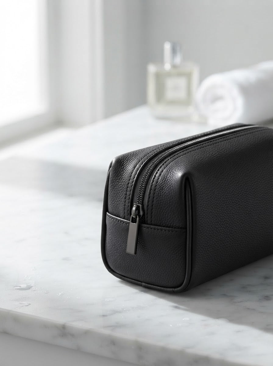 TP-0032 Black (C02) — product example · texture visualization (R-46)