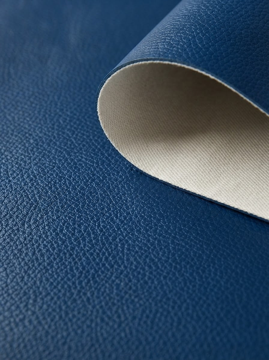 TP-0011 Blue (C09) — swatch front & backing · texture visualization (R-64)