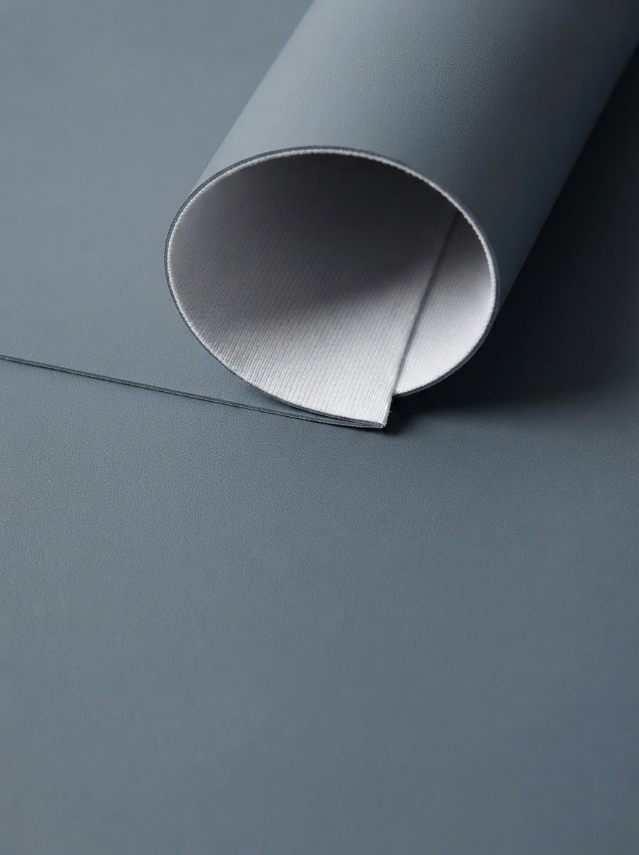 RS-0002 Blue Gray (C40) — swatch front & backing · texture visualization (UM-T)