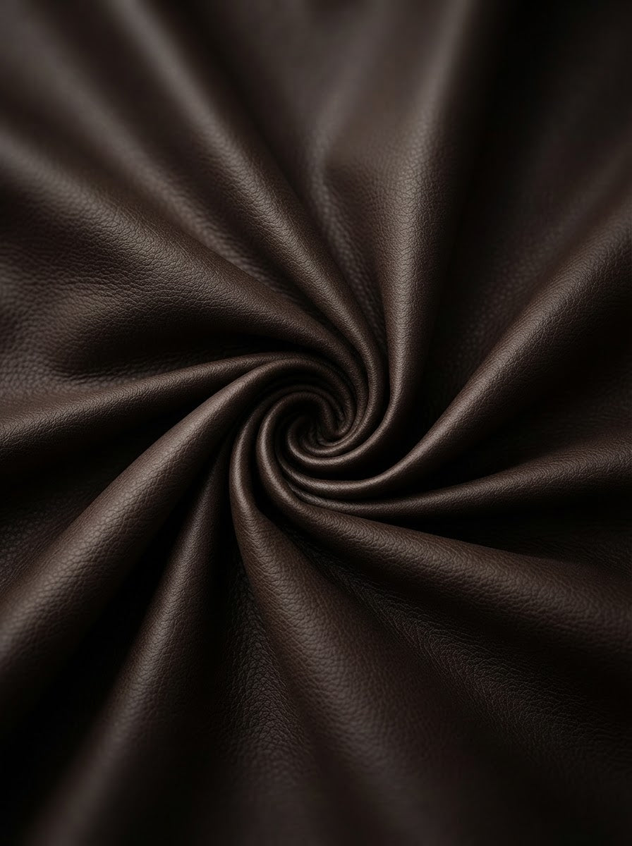TP-0001 Brown (C04) — lifestyle drape · texture visualization (DE-123)
