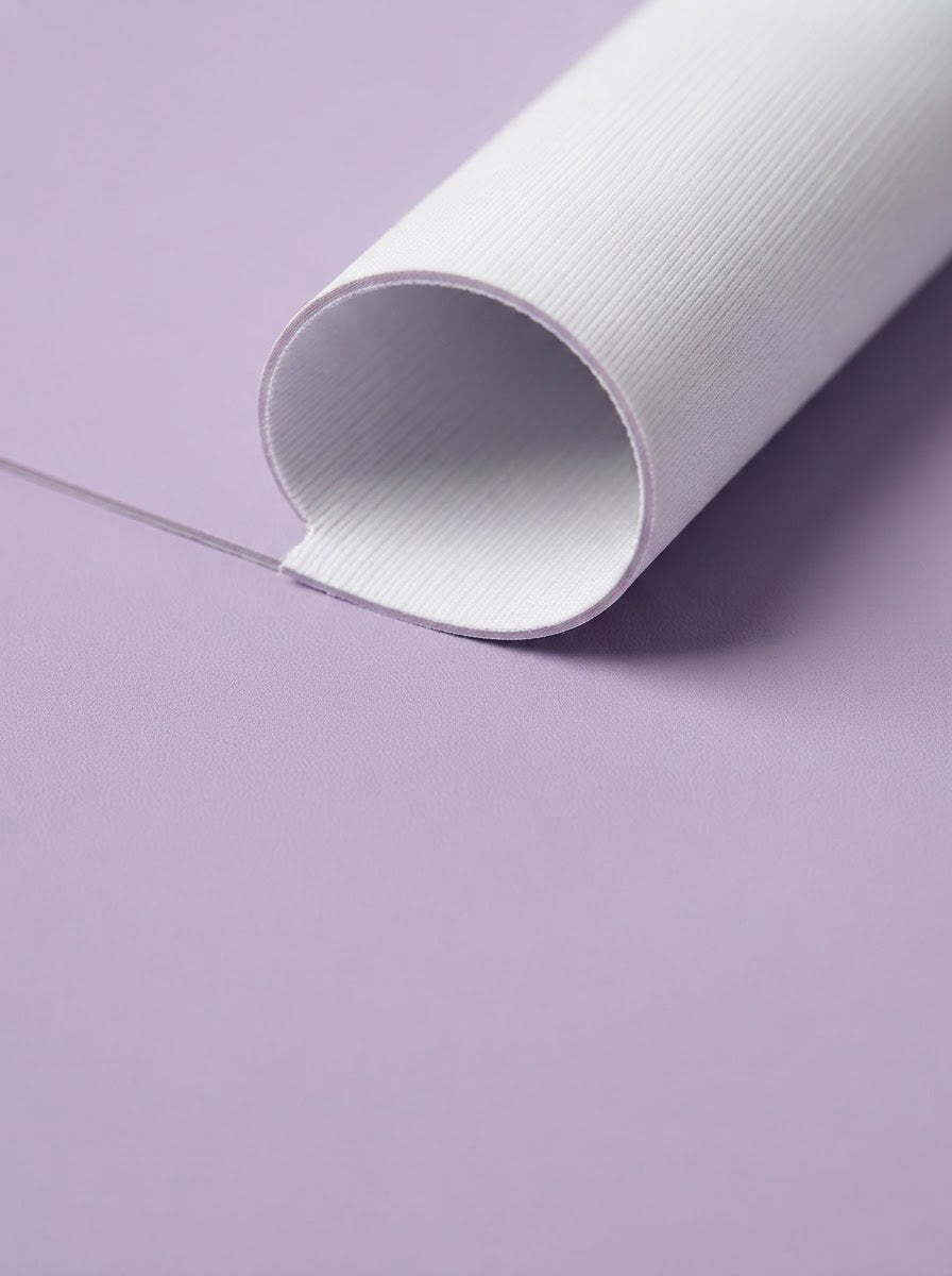 RS-0003 Lavender (C27) — swatch front & backing · texture visualization (UM-T)