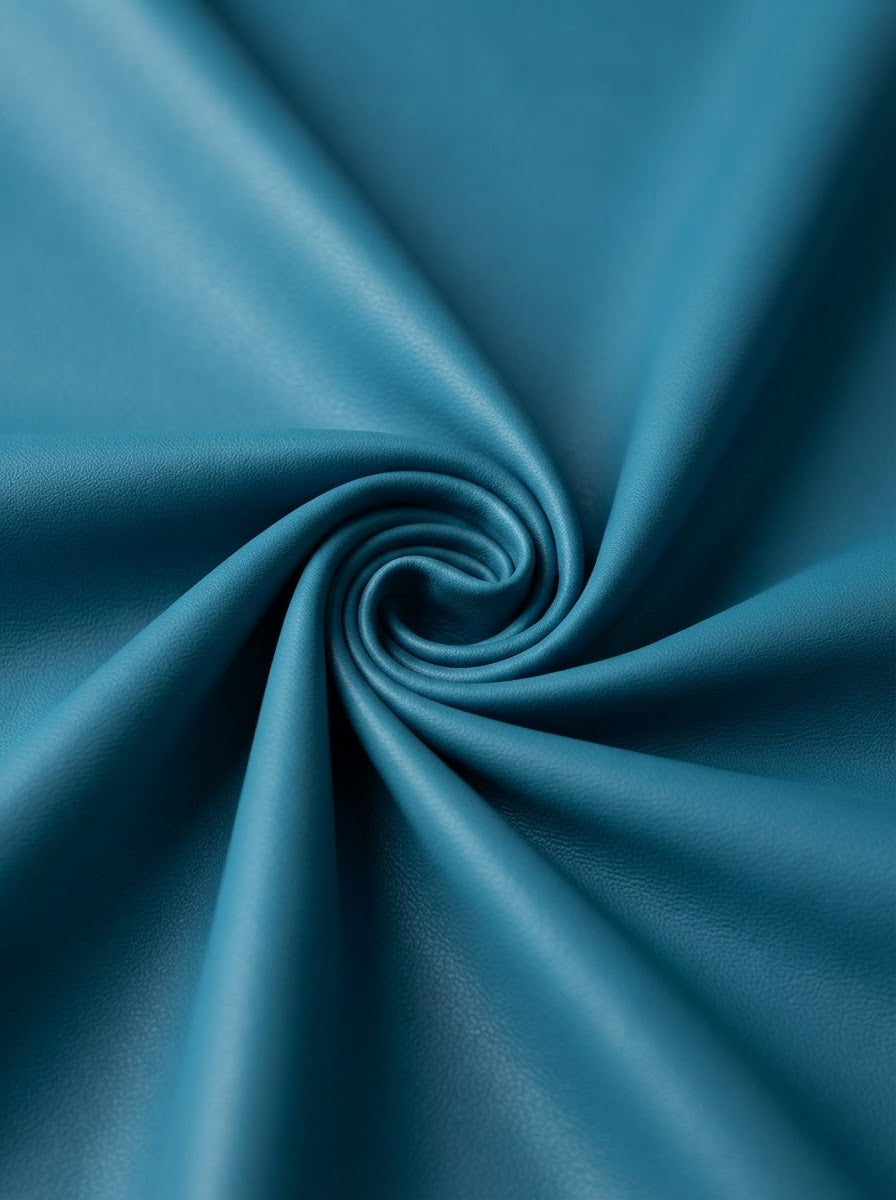 RS-0011 Aqua Blue (C22) — lifestyle drape · texture visualization (UM-T)
