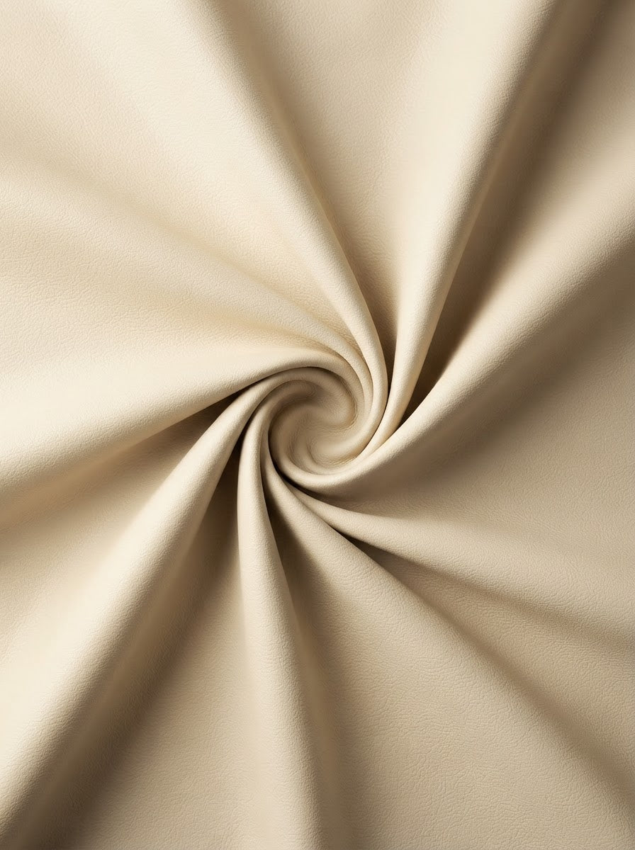 TP-0043 Ivory (C03) — lifestyle drape · texture visualization (DE-43M)