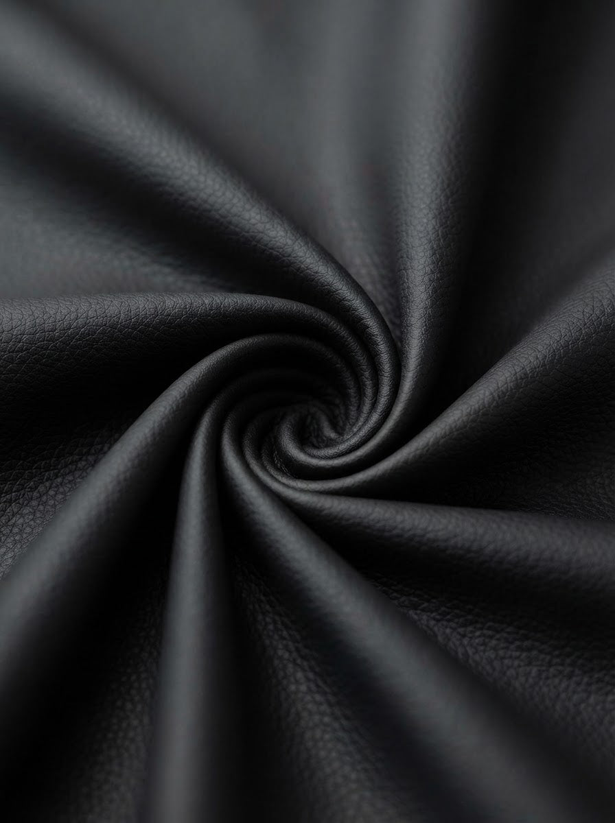 RS-0018 Black (C02) — lifestyle drape · texture visualization (DE-178)