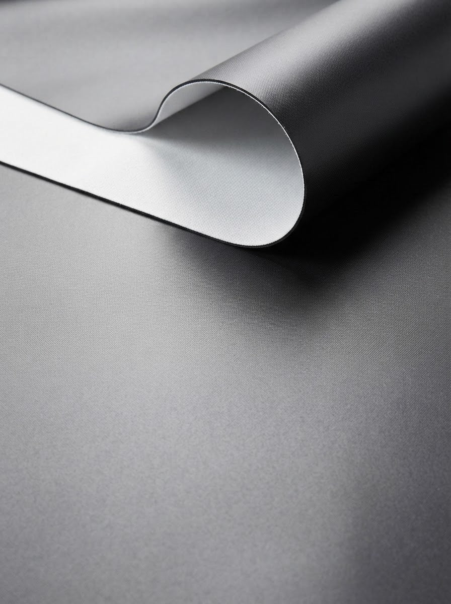 TP-0015 Black (C02) — swatch front & backing · texture visualization (UM-29)