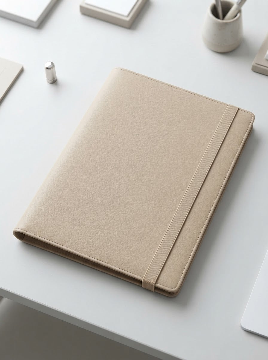 TP-0043 Beige (C45) — product example · texture visualization (DE-43M)