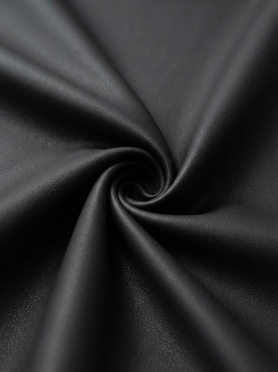 TP-0019 Black (C02) — lifestyle drape · texture visualization (UM-11C)