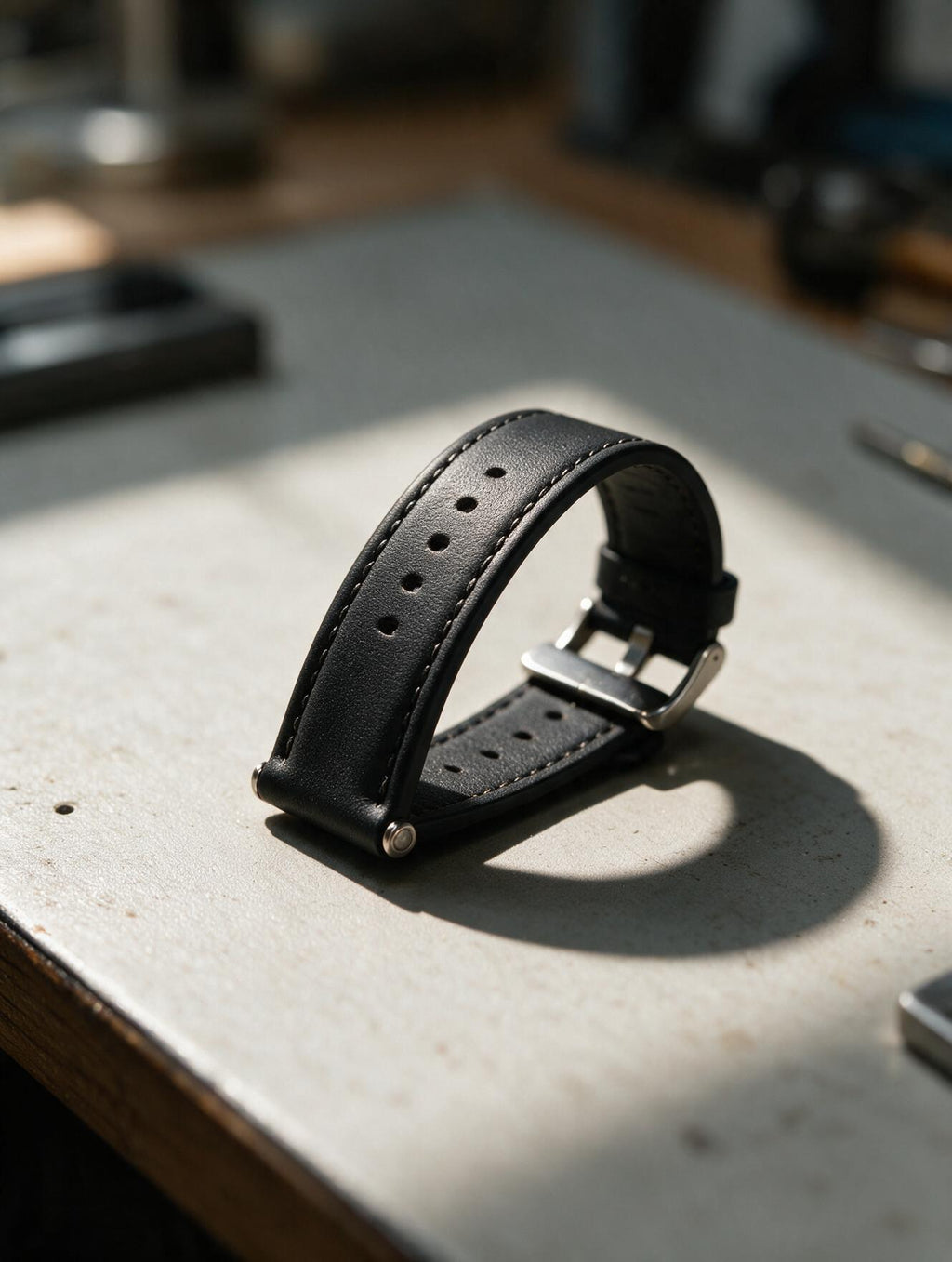 RS-0014 Black (C02) — product example · texture visualization (UM-T)