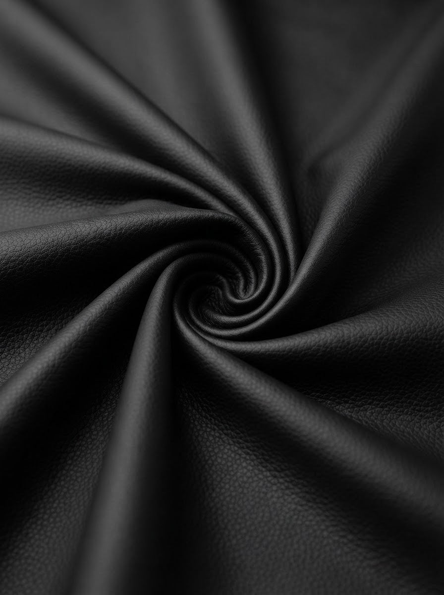 TP-0008 Black (C02) — lifestyle drape · texture visualization (DE-178)