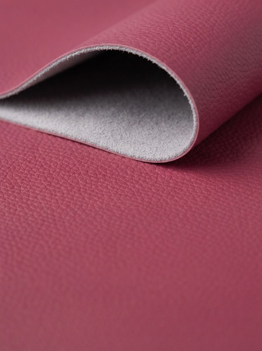 RS-0018 Deep Pink (C37) — swatch front & backing · texture visualization (DE-178)