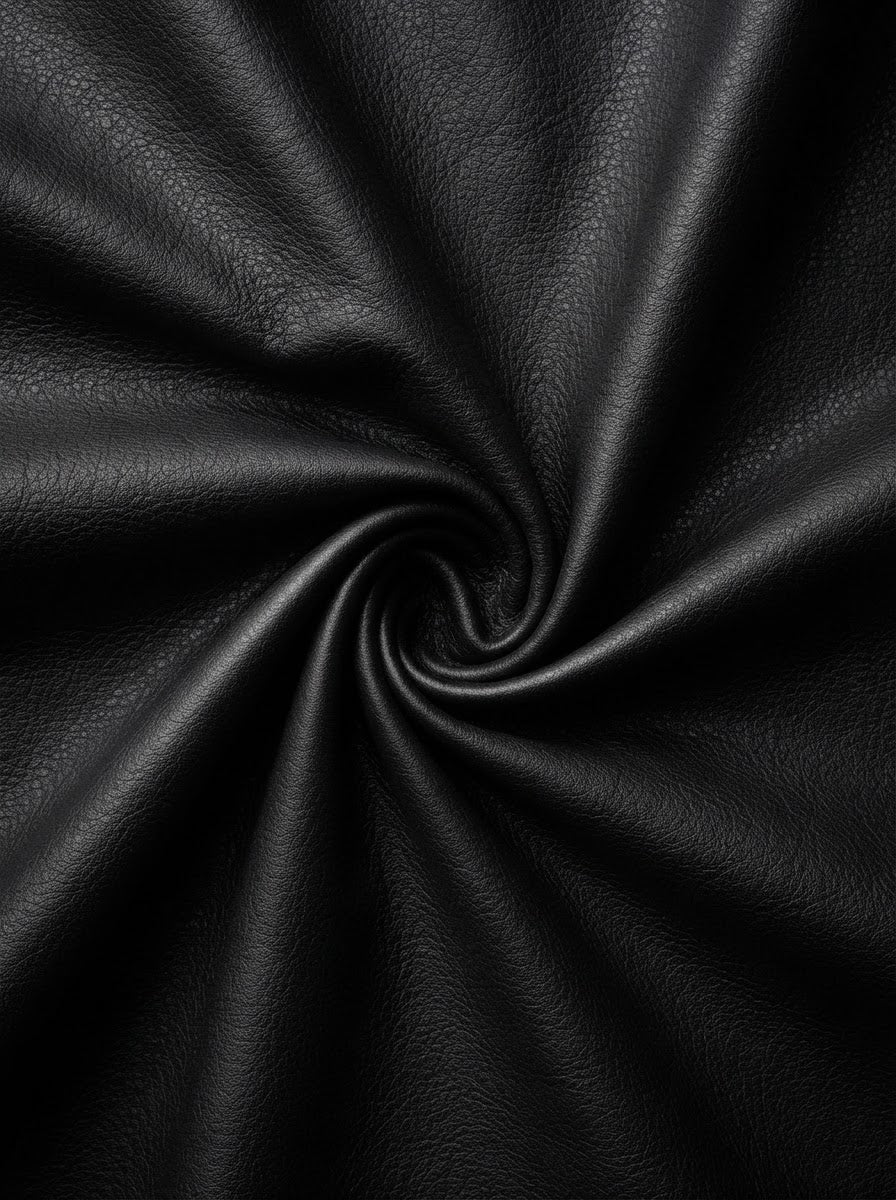 TP-0032 Black (C02) — lifestyle drape · texture visualization (R-46)