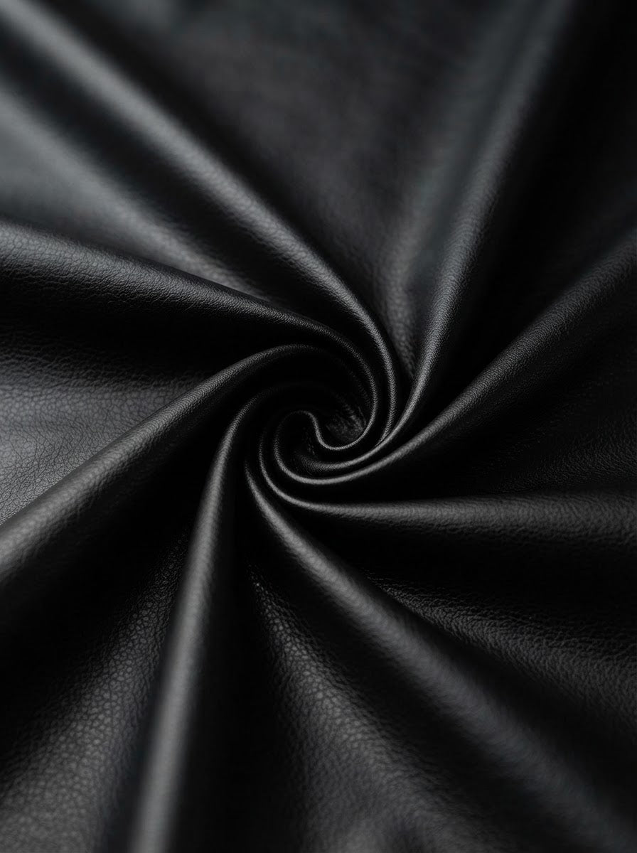 TP-0046 Black (C02) — lifestyle drape · texture visualization (R-64)