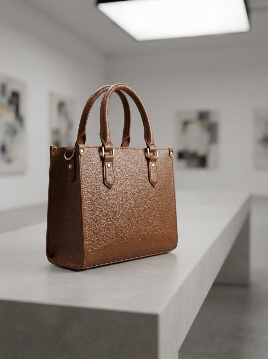 TP-0011 Brown (C04) — product example · texture visualization (R-64)