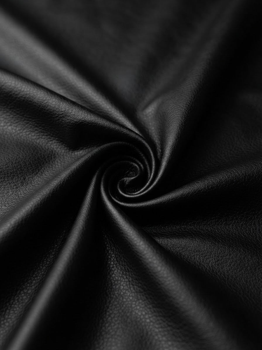 TP-0011 Black (C02) — lifestyle drape · texture visualization (R-64)