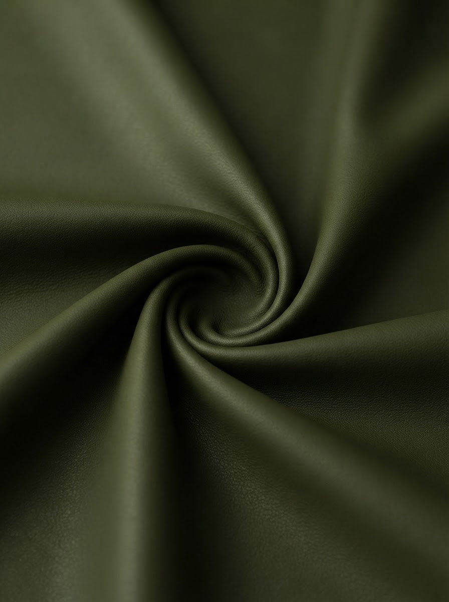RS-0002 Olive (C23) — lifestyle drape · texture visualization (UM-T)