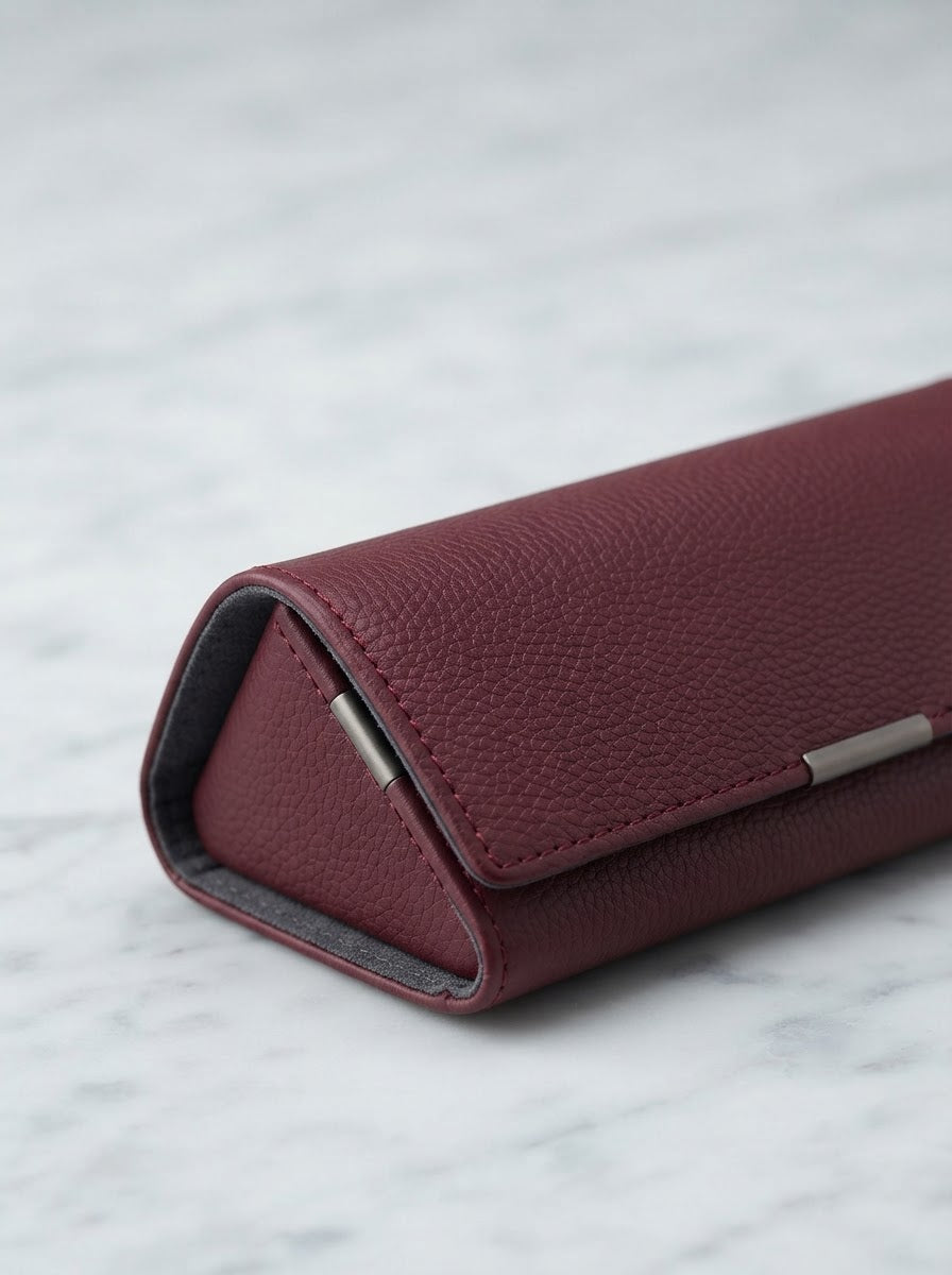 TP-0008 Burgundy (C07) — product example · texture visualization (DE-178)