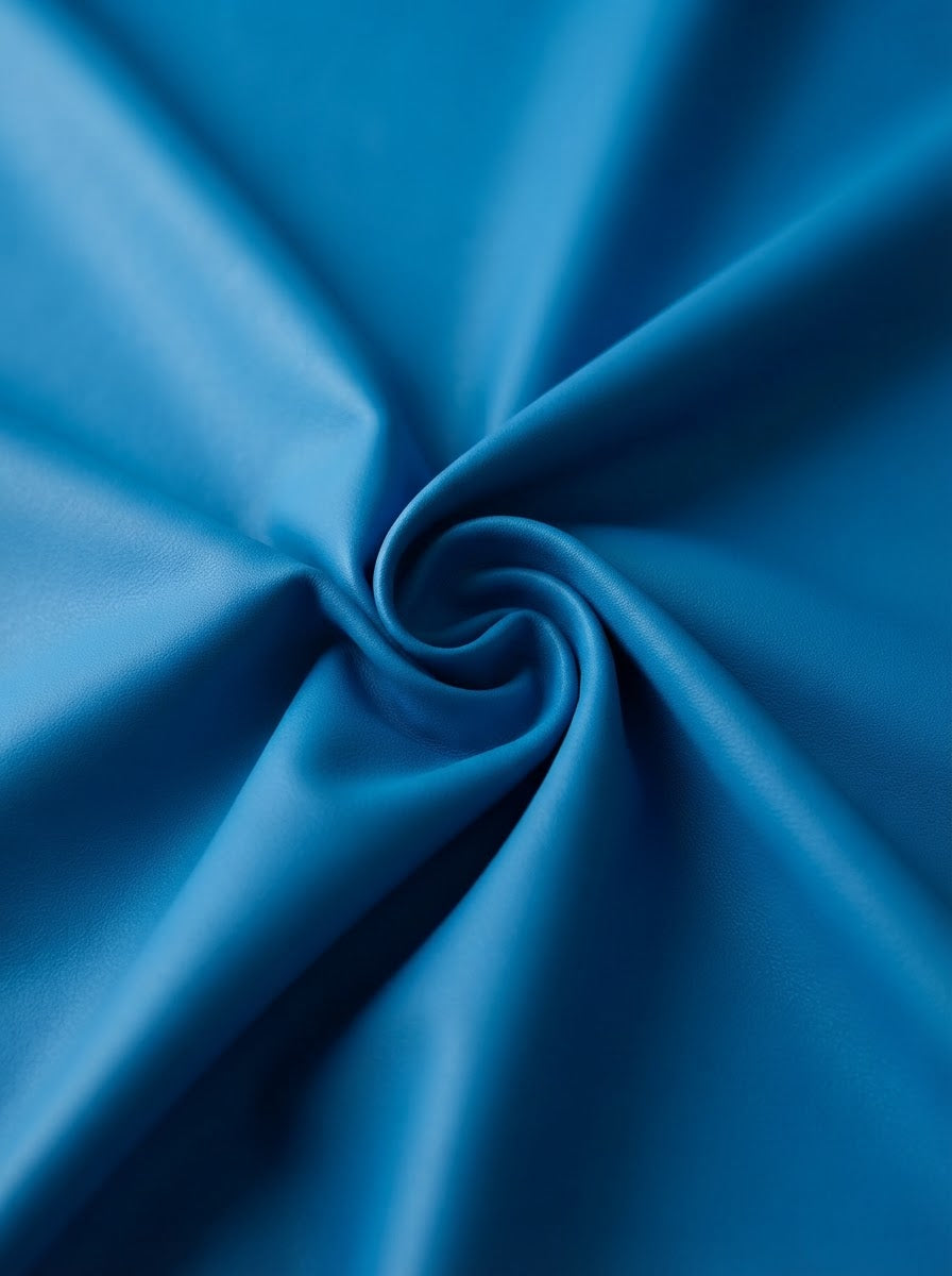 RS-0002 Arena Blue (C38) — lifestyle drape · texture visualization (UM-T)