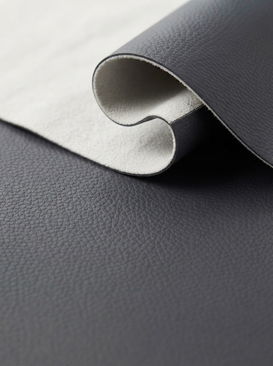 RS-0023 Gray (C24) — swatch front & backing · texture visualization (DE-178)
