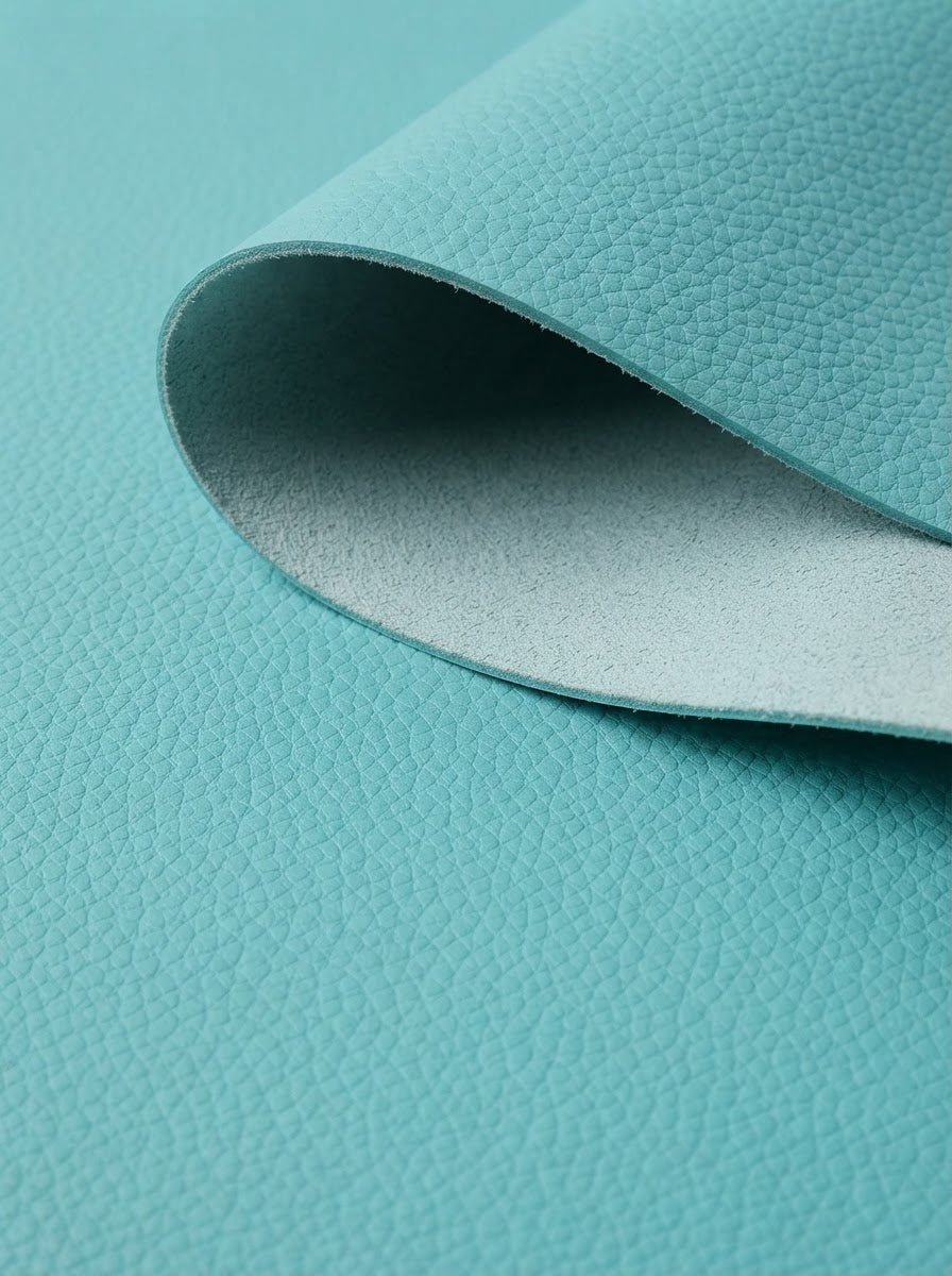 RS-0035 Tiffany Blue (C28) — swatch front & backing · texture visualization (DE-178)