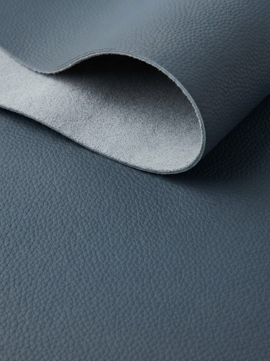 RS-0035 Blue (C09) — swatch front & backing · texture visualization (DE-178)
