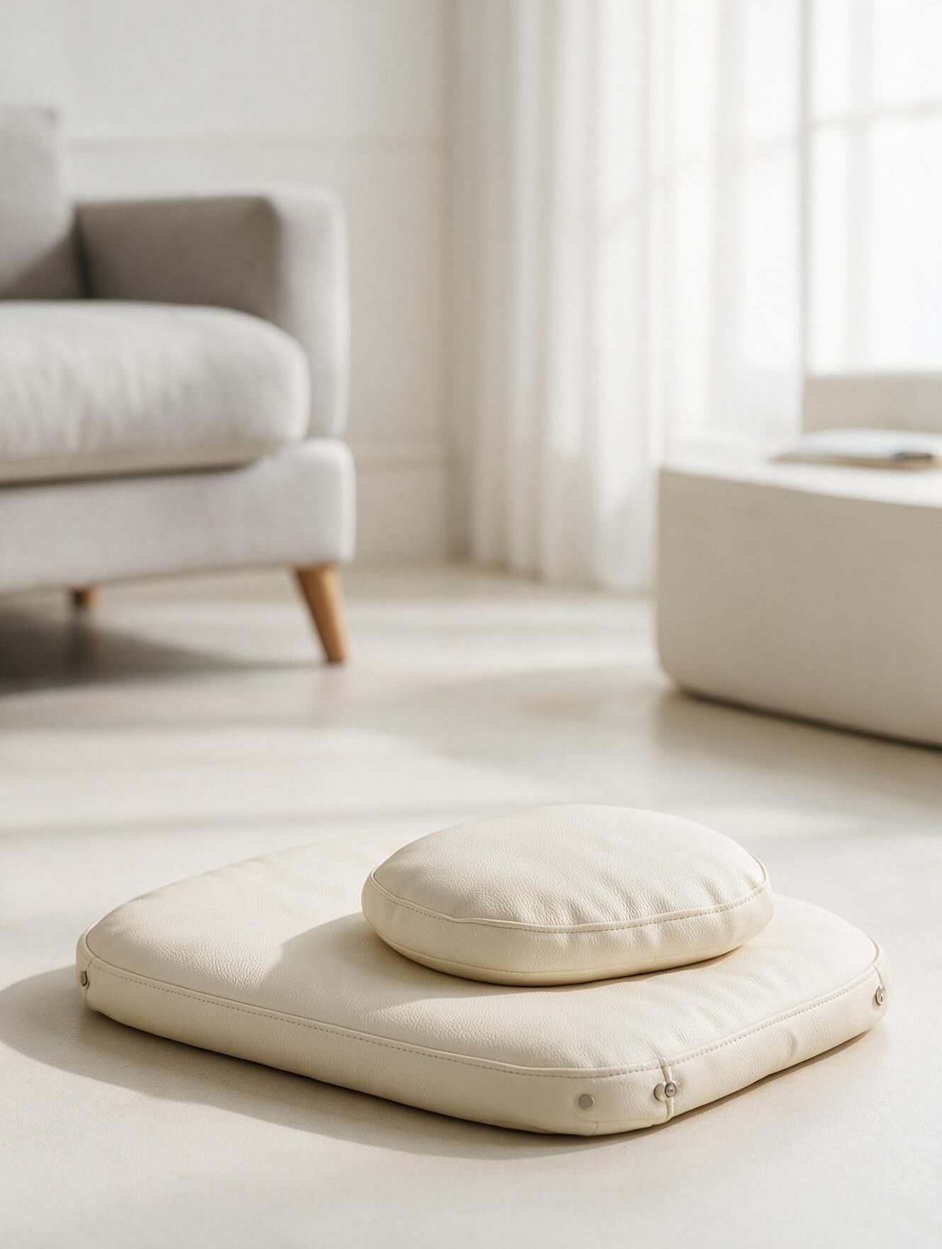 RS-0045 Ivory (C03) — product example · texture visualization (DE-178)