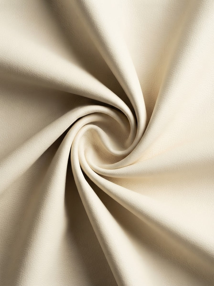 RS-0043 Ivory (C03) — lifestyle drape · texture visualization (DE-43M)
