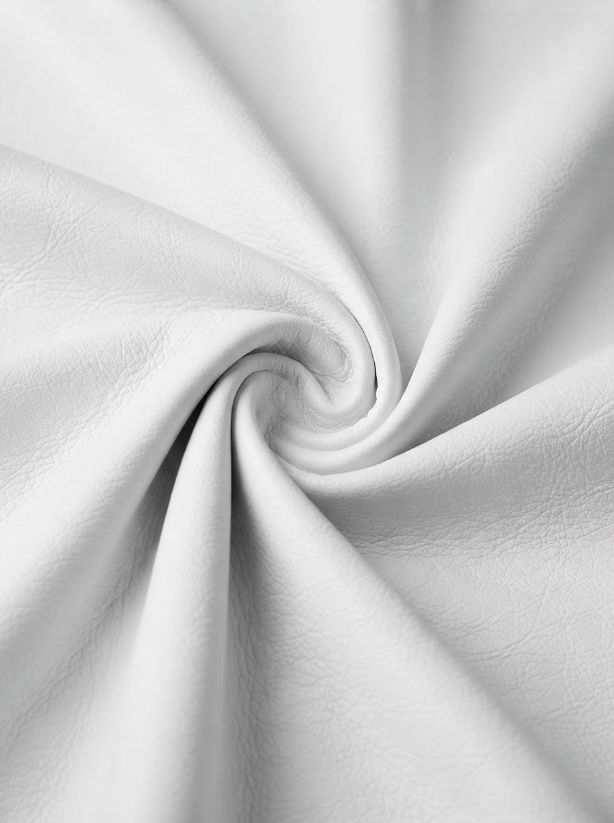 RS-0016 White (C01) — lifestyle drape · texture visualization (DE-7)