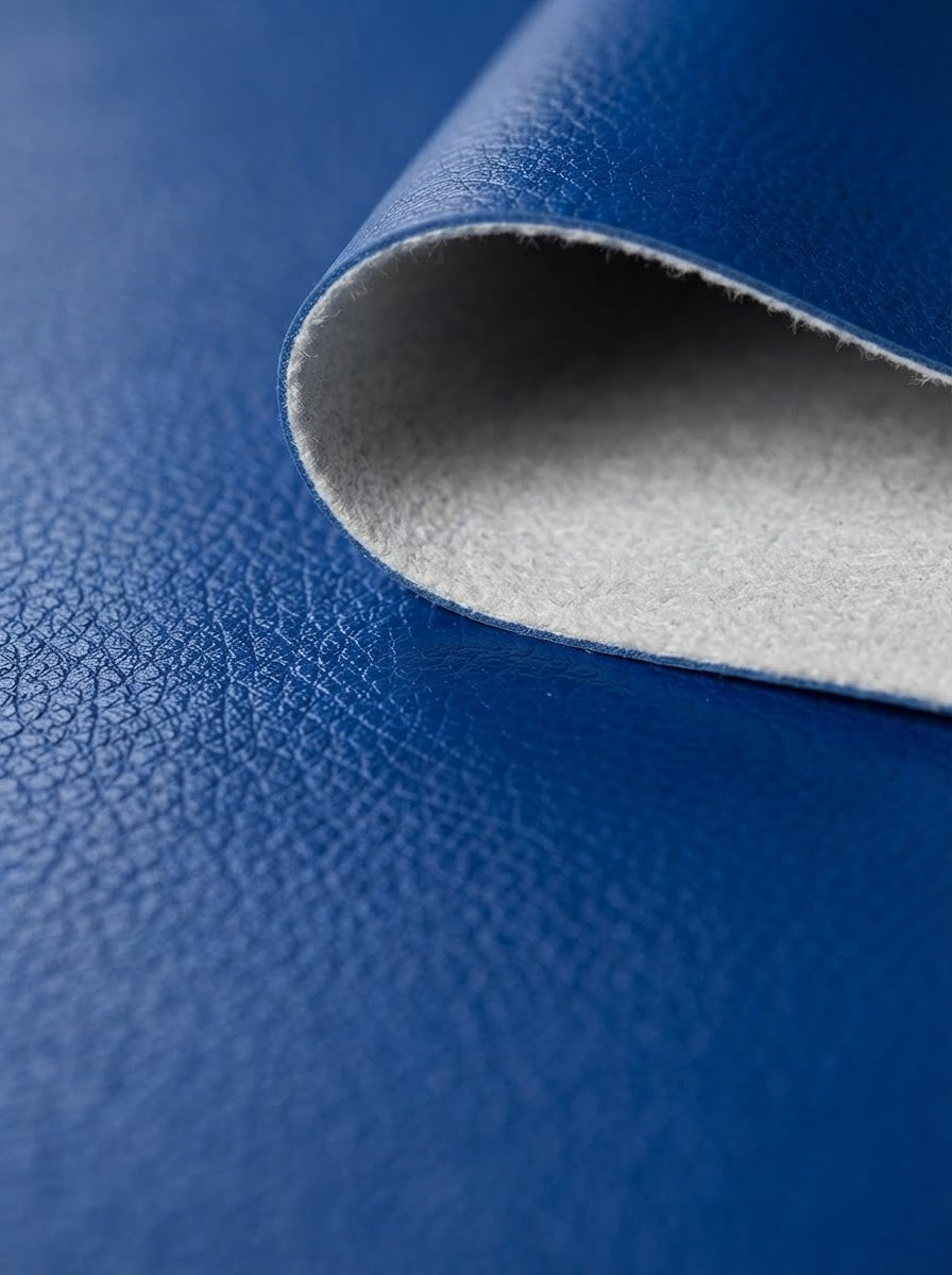 TP-0031 Blue (C09) — swatch front & backing · texture visualization (R-64)