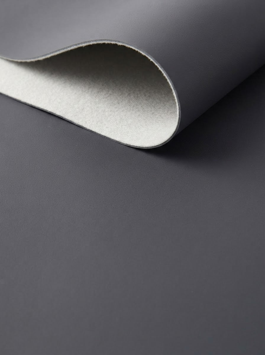 RS-0010 Gray (C24) — swatch front & backing · texture visualization (UM-T)