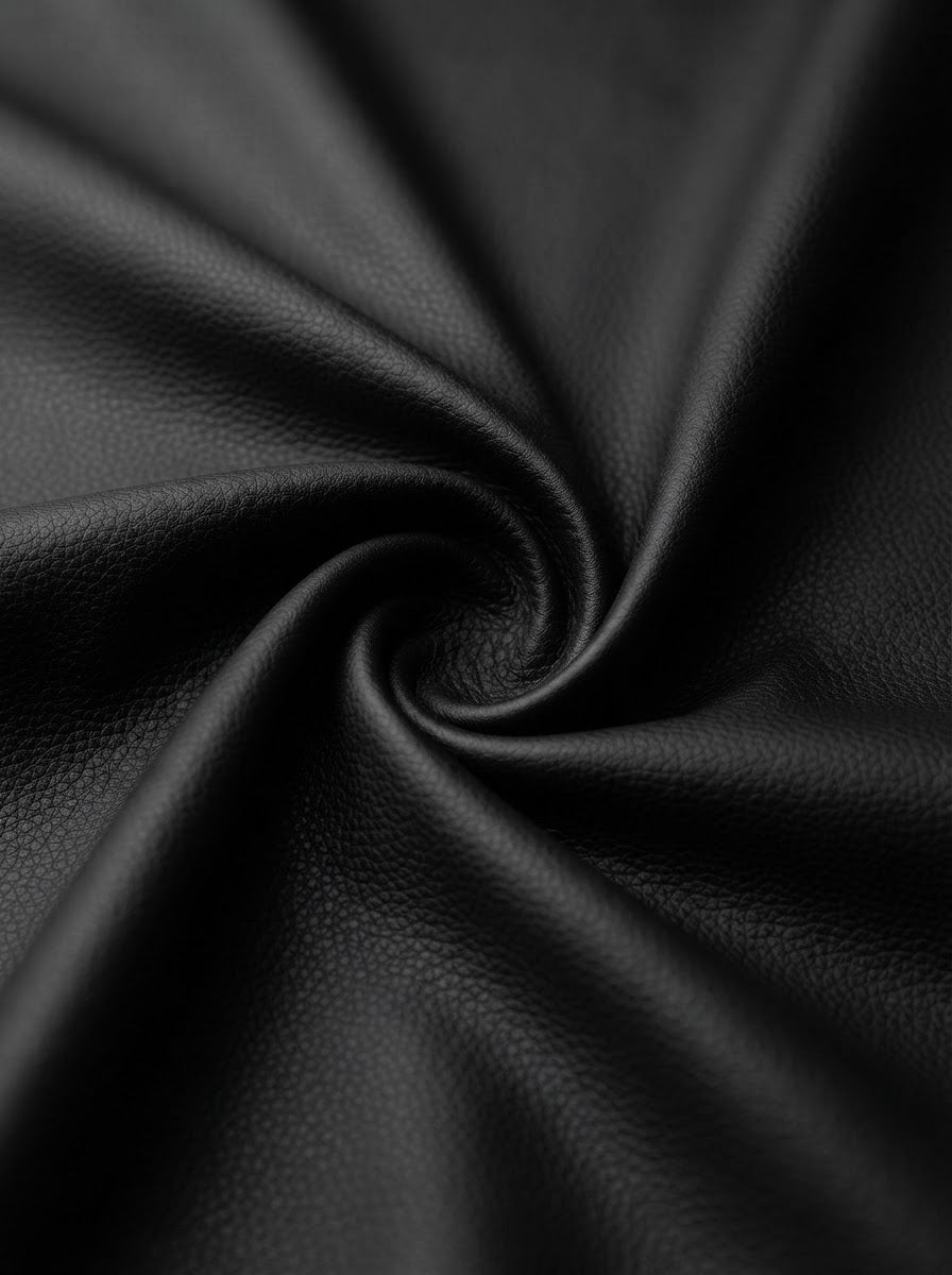 RS-0007 Black (C02) — lifestyle drape · texture visualization (DE-178)