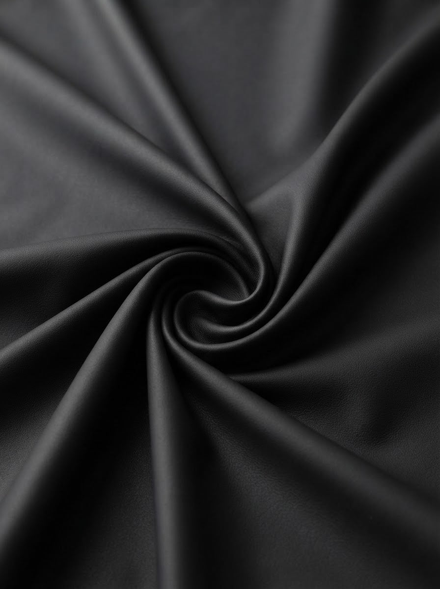 RS-0030 Black (C02) — lifestyle drape · texture visualization (UM-T)
