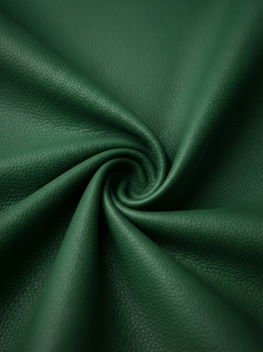 RS-0035 Green (C06) — lifestyle drape · texture visualization (DE-178)