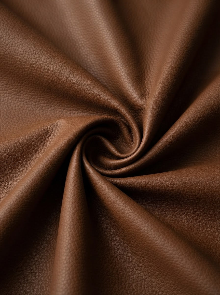 RS-0015 Brown (C04) — lifestyle drape · texture visualization (DE-178)